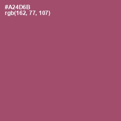 #A24D6B - Hippie Pink Color Image