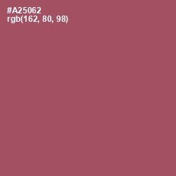 #A25062 - Hippie Pink Color Image
