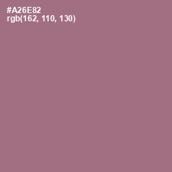 #A26E82 - Turkish Rose Color Image