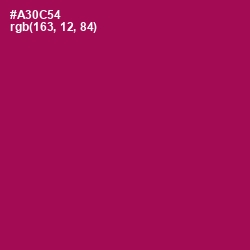 #A30C54 - Jazzberry Jam Color Image