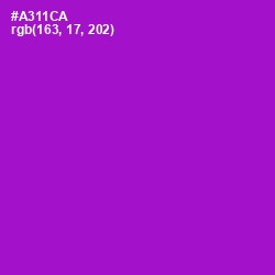 #A311CA - Electric Violet Color Image