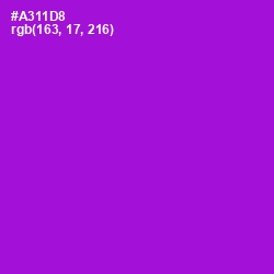 #A311D8 - Electric Violet Color Image