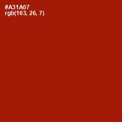 #A31A07 - Milano Red Color Image