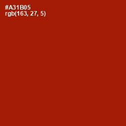 #A31B05 - Milano Red Color Image