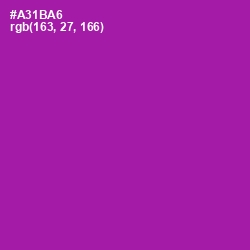 #A31BA6 - Violet Eggplant Color Image
