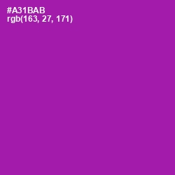 #A31BAB - Violet Eggplant Color Image
