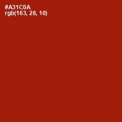 #A31C0A - Milano Red Color Image