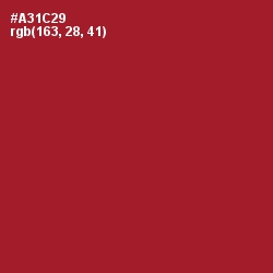 #A31C29 - Shiraz Color Image