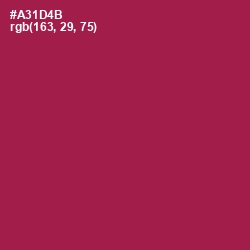 #A31D4B - Jazzberry Jam Color Image