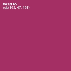 #A32F65 - Rouge Color Image