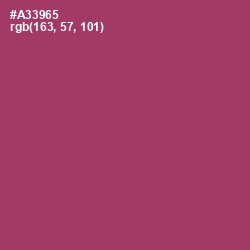 #A33965 - Rouge Color Image