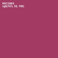 #A33A64 - Rouge Color Image