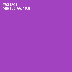 #A342C1 - Amethyst Color Image