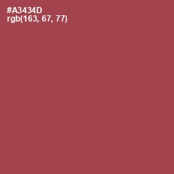 #A3434D - Apple Blossom Color Image
