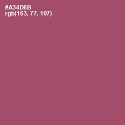 #A34D6B - Hippie Pink Color Image