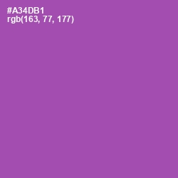 #A34DB1 - Wisteria Color Image