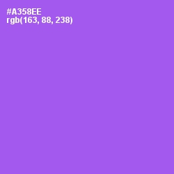 #A358EE - Medium Purple Color Image