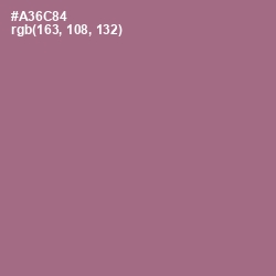 #A36C84 - Turkish Rose Color Image