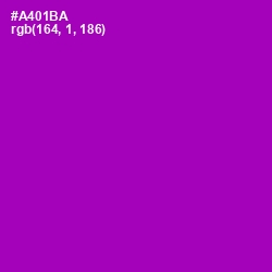 #A401BA - Violet Eggplant Color Image