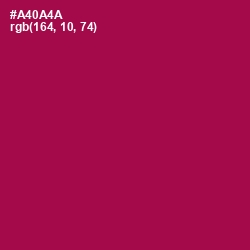 #A40A4A - Jazzberry Jam Color Image