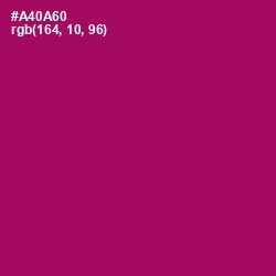 #A40A60 - Lipstick Color Image