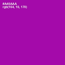 #A40AAA - Violet Eggplant Color Image