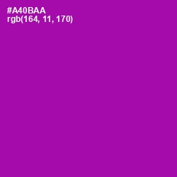 #A40BAA - Violet Eggplant Color Image