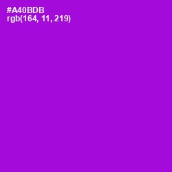 #A40BDB - Electric Violet Color Image