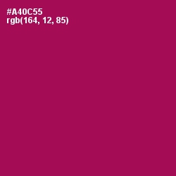 #A40C55 - Jazzberry Jam Color Image