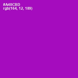 #A40CBD - Violet Eggplant Color Image