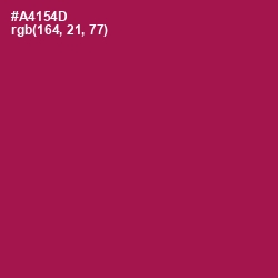 #A4154D - Jazzberry Jam Color Image