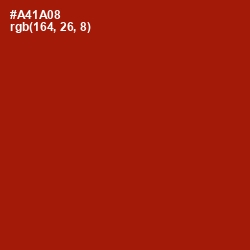 #A41A08 - Milano Red Color Image