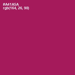 #A41A5A - Jazzberry Jam Color Image