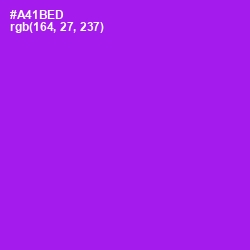 #A41BED - Electric Violet Color Image