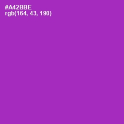 #A42BBE - Violet Eggplant Color Image