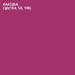 #A4326A - Rouge Color Image