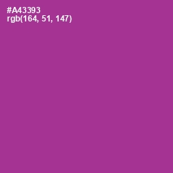 #A43393 - Medium Red Violet Color Image