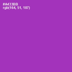 #A433BB - Violet Eggplant Color Image
