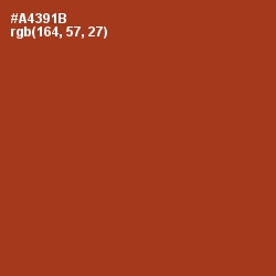 #A4391B - Tabasco Color Image
