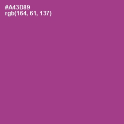 #A43D89 - Medium Red Violet Color Image
