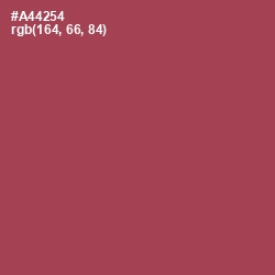 #A44254 - Apple Blossom Color Image