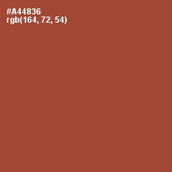 #A44836 - Medium Carmine Color Image