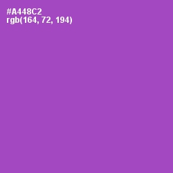 #A448C2 - Amethyst Color Image