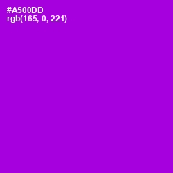 #A500DD - Electric Violet Color Image