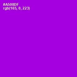 #A500DF - Electric Violet Color Image