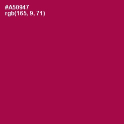 #A50947 - Jazzberry Jam Color Image
