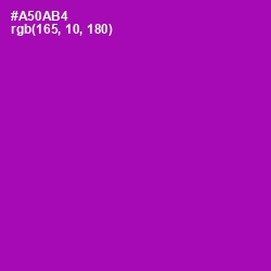 #A50AB4 - Violet Eggplant Color Image