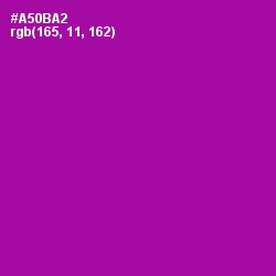 #A50BA2 - Violet Eggplant Color Image