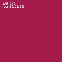 #A51C4C - Jazzberry Jam Color Image