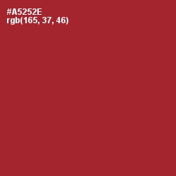 #A5252E - Mexican Red Color Image